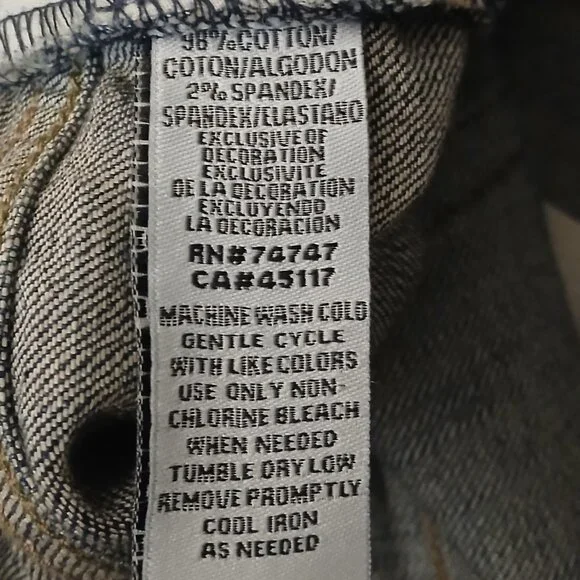 Natural Reflections Jeans 12 Tall Boot Cut Mid Rise Dark Wash Denim - Picture 7 of 7